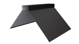 Конёк фигурный 150x150x2000 мм, 9005 черный янтарь матовый