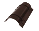 Конёк круглый R110x2000 мм, 8017 шоколадно-коричневый глянцевый
