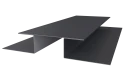 Планка стыковочная сложная Блок-хаус 110x2000 мм, 7024 графитовый серый матовый